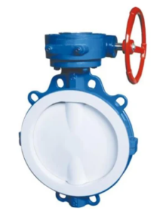Flange Type PTFE Lined Full Fluorine Butterfly Valve